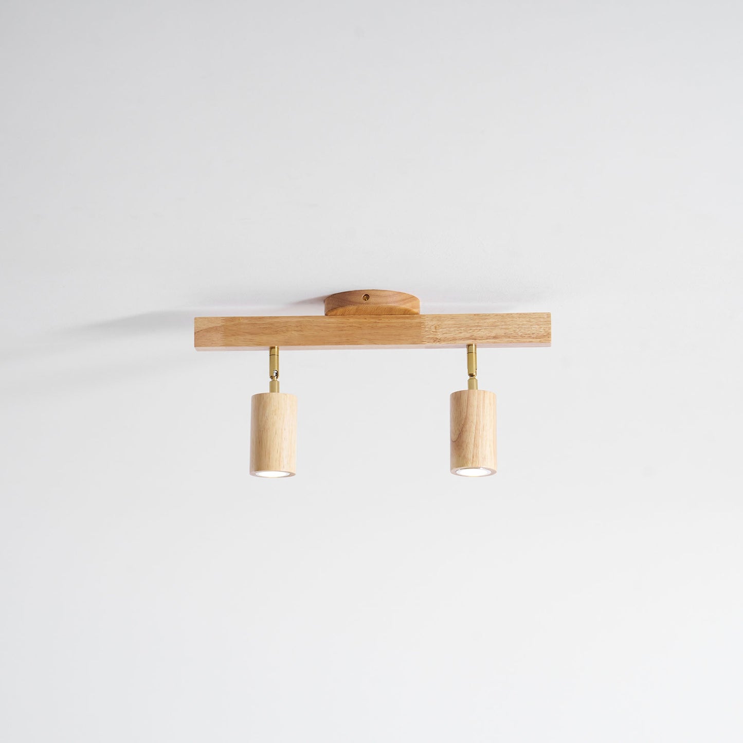 Japanese Wooden Adjustable LED Spotlight 1-Light