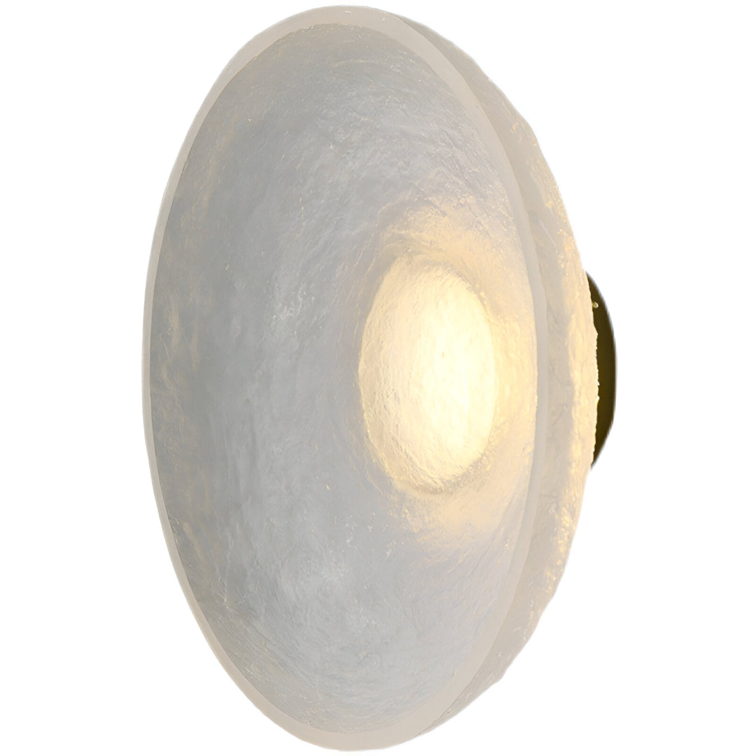 Modern Minimalist Resin Round Wall Sconce LED 1-Light