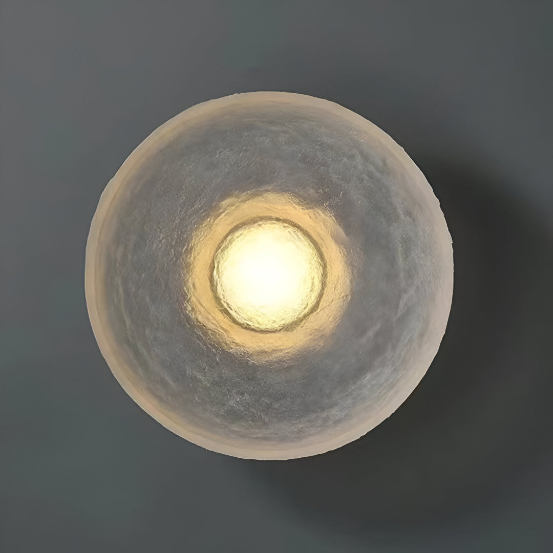 Modern Minimalist Resin Round Wall Sconce LED 1-Light