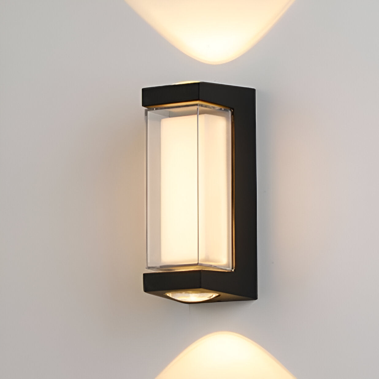 Lampada da parete nordica minimalista rettangolare in acrilico LED up-down