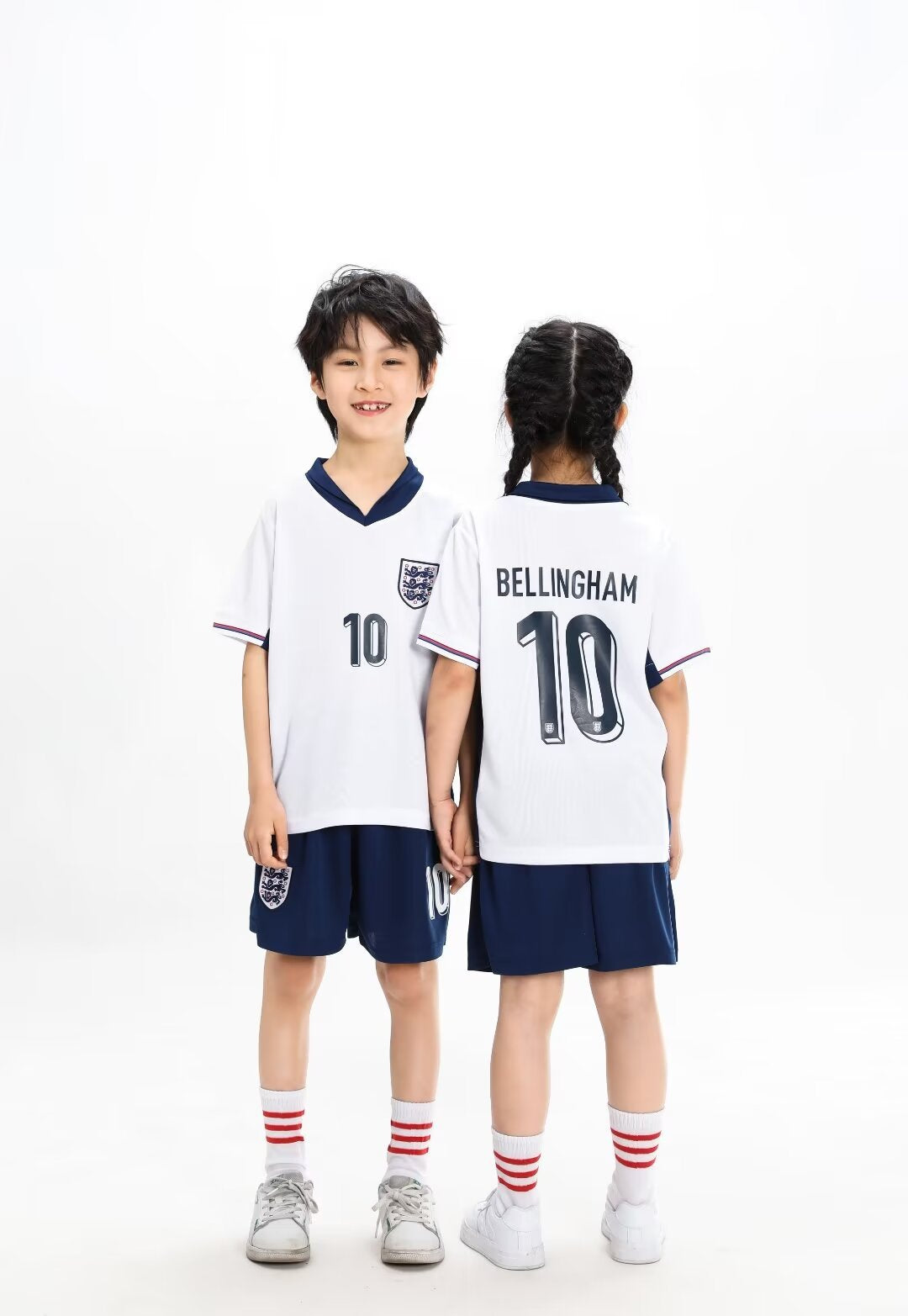 Conjunto de camiseta y pantalones cortos de fútbol para niños Inglaterra - Bellingham