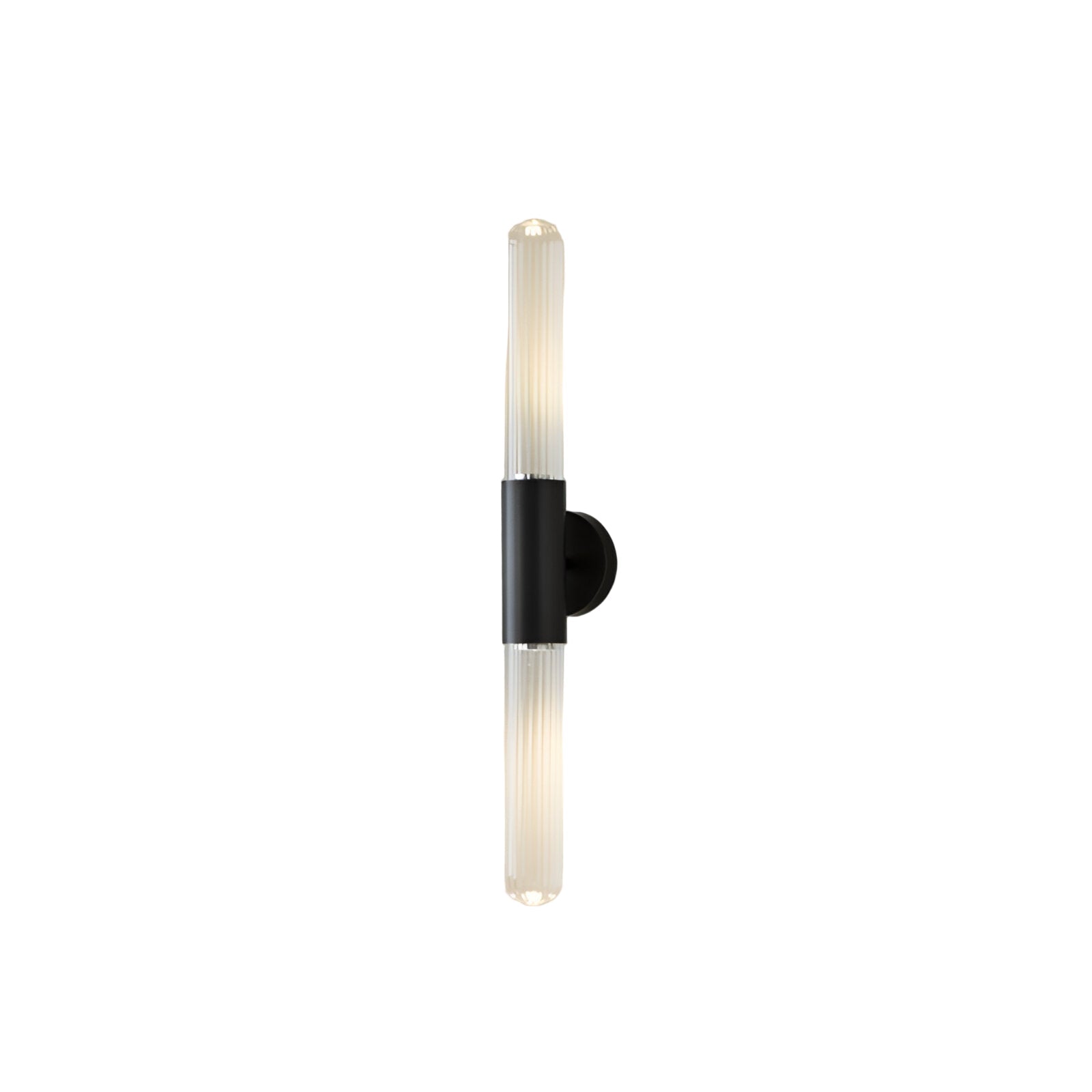 Nordic Water-Ripple Glass Brass Wall Sconce LED 1-Light