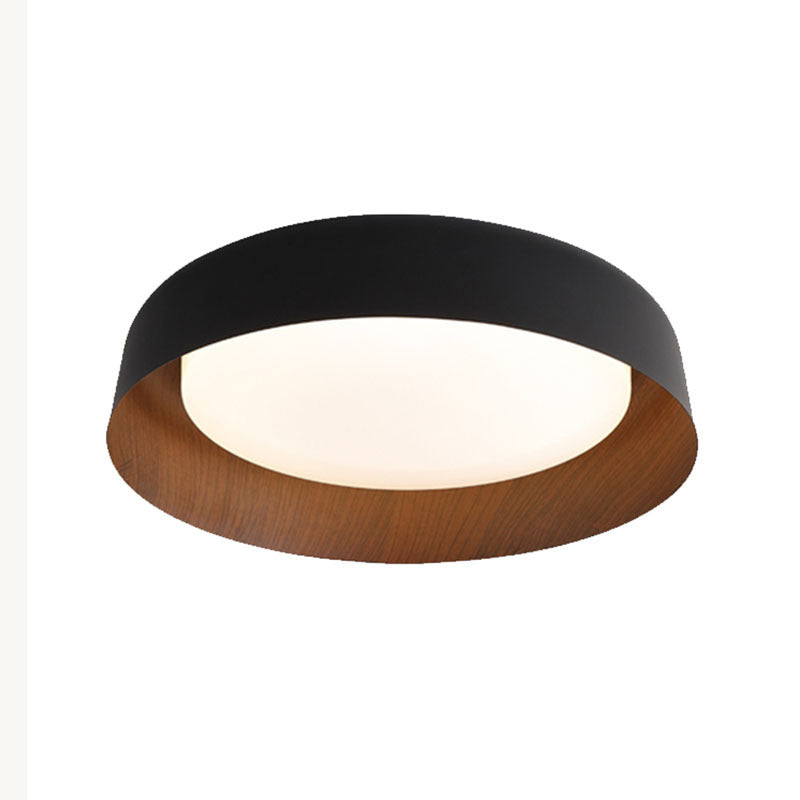 Wabi-Sabi Wood Grain Round Ceiling Light LED 1-Light
