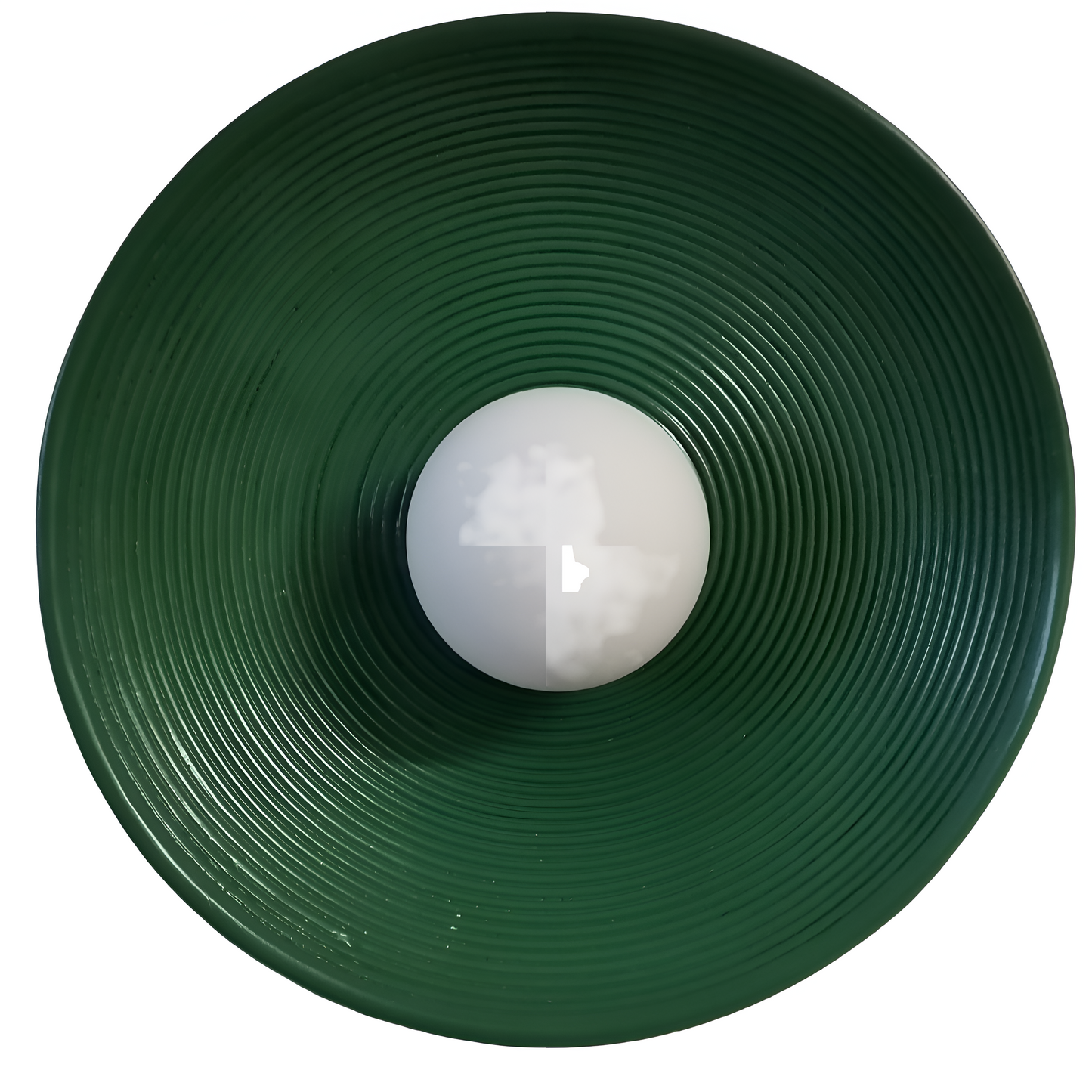 Retro Resin Ceramic-style Round Wall Sconce LED 1-light