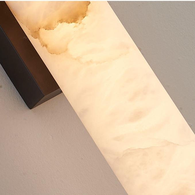 Modern Minimalist Spanish Marble Copper Wall Sconce LED 1-Light