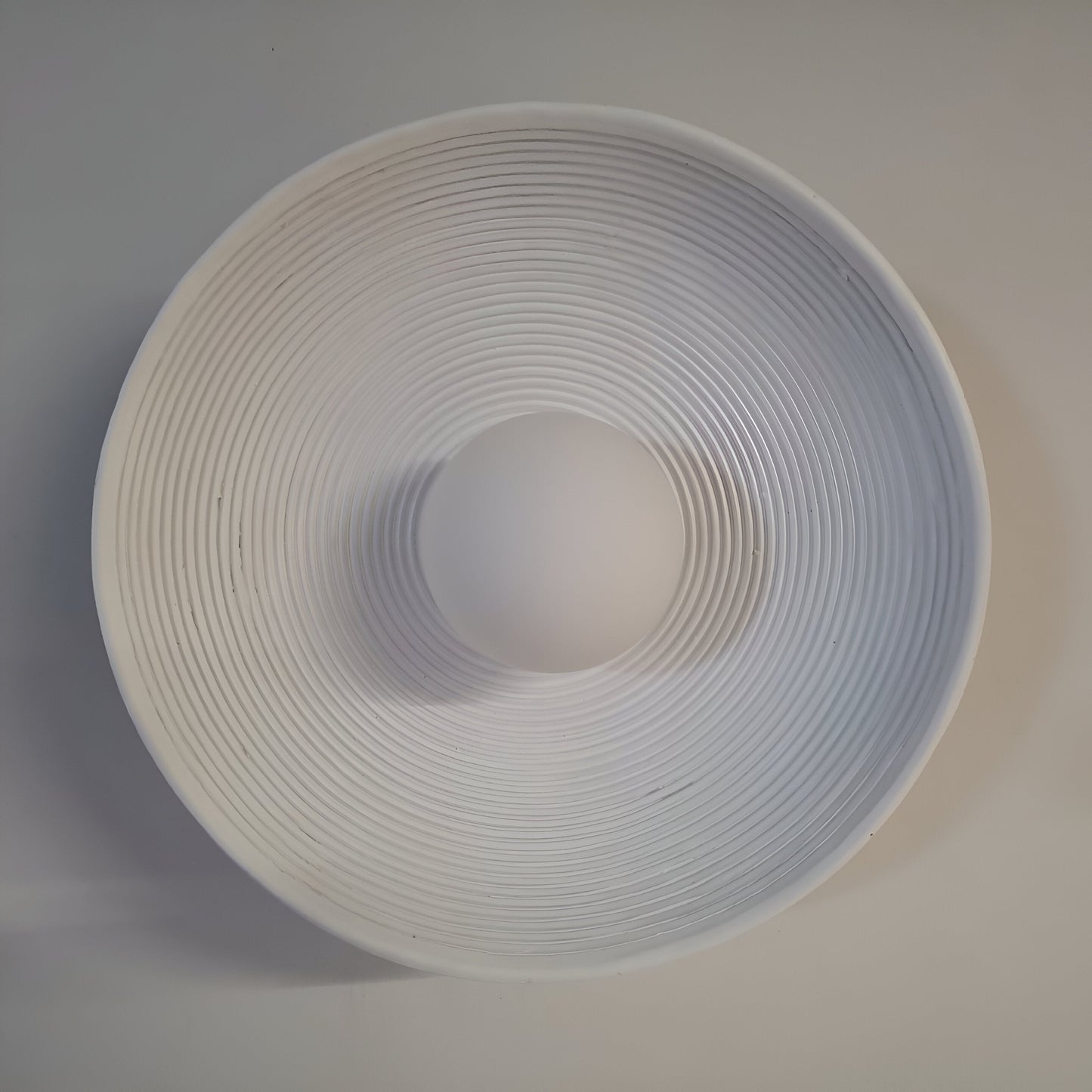 Retro Resin Ceramic-style Round Wall Sconce LED 1-light