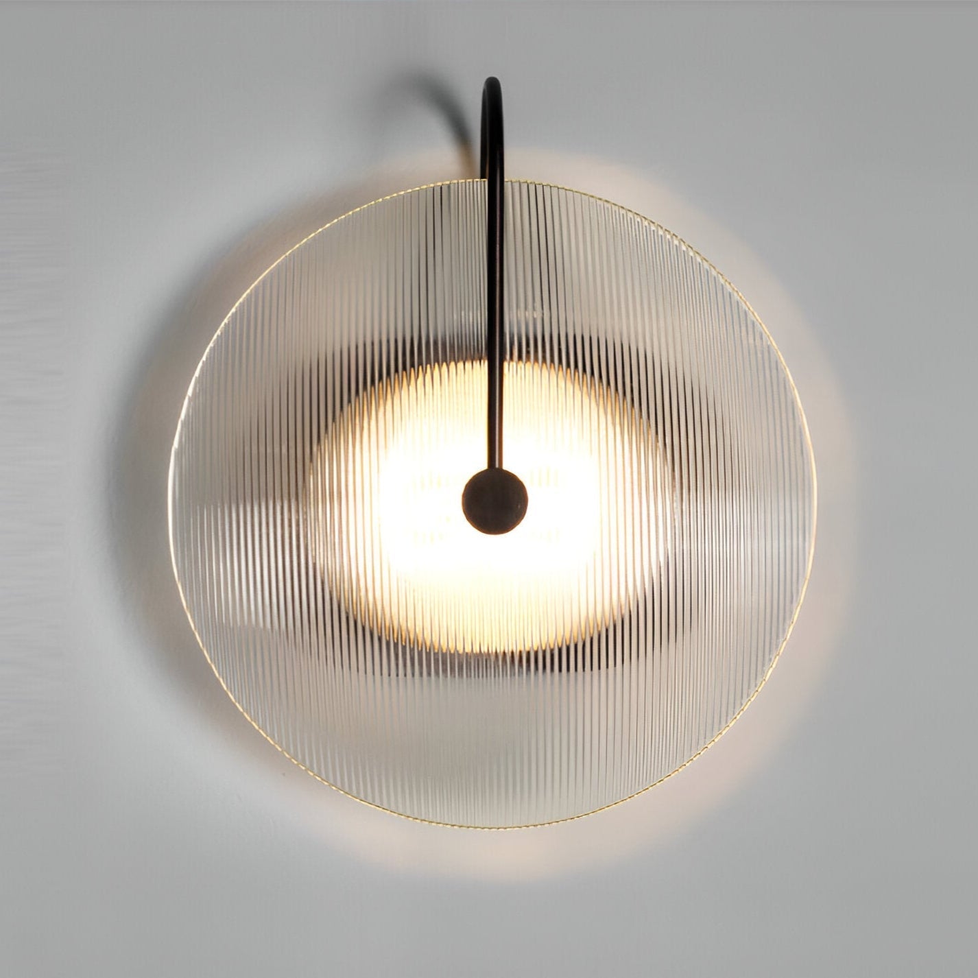 Postmodern Nordic Frosted Glass Round Wall Sconce LED 1-Light