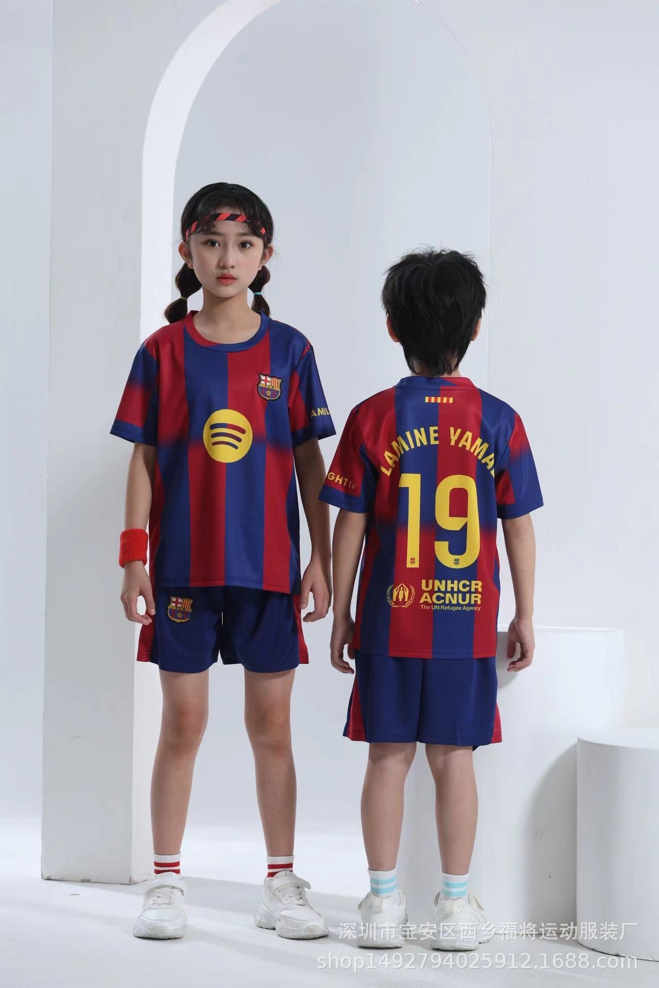 Set maglia e pantaloncini da calcio per bambini – Lamine Yamal