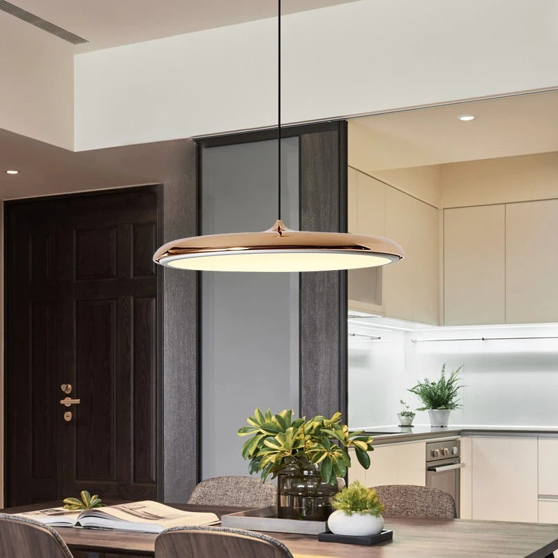 Lampada a sospensione rotonda scandinava LED 1 luce
