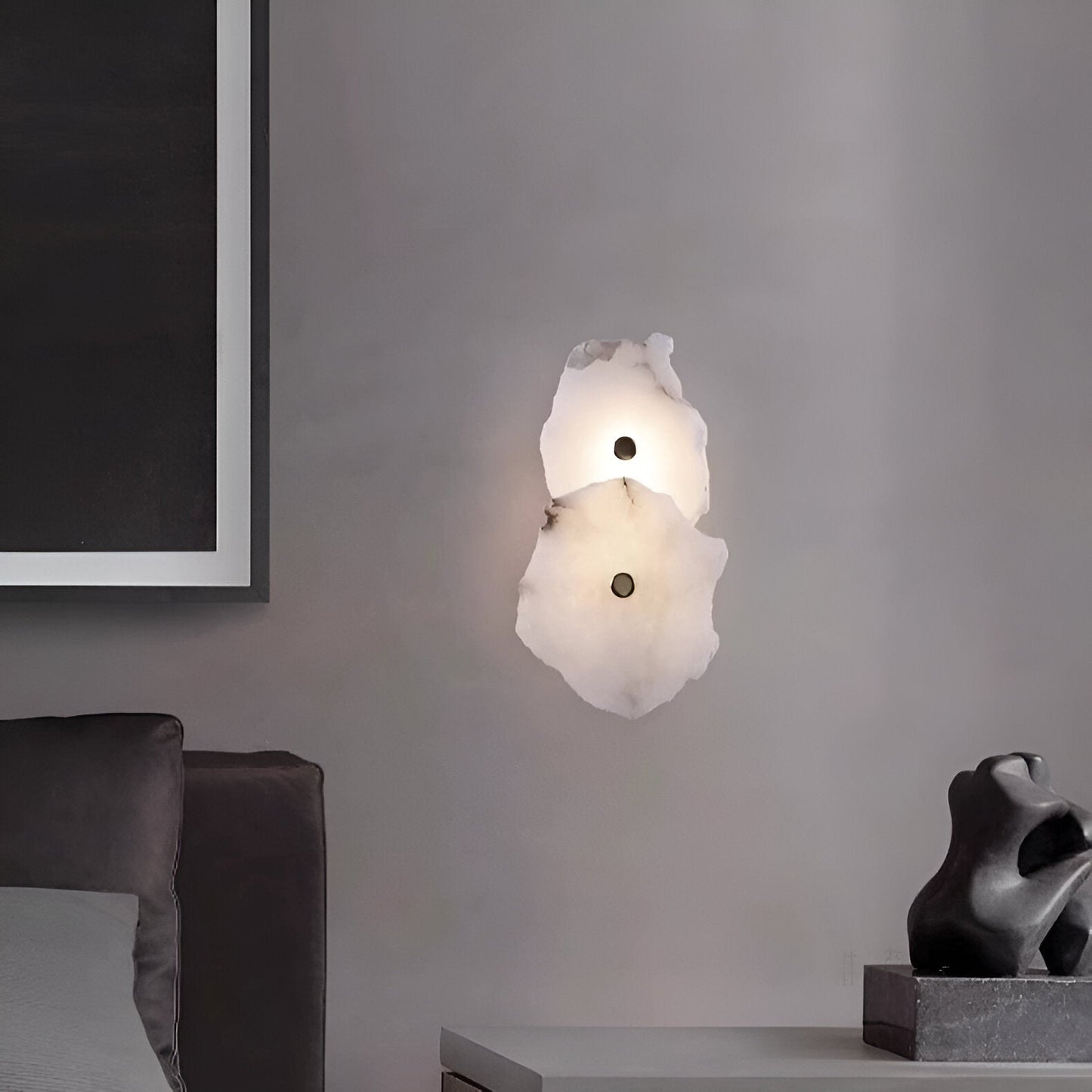 Modern Irregular Marble Wall Sconce LED 1-Light