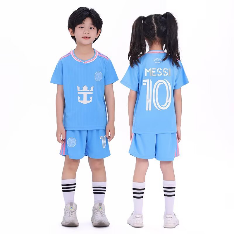 Set maglia e pantaloncini da calcio per bambini Inter Miami - Lionel Messi