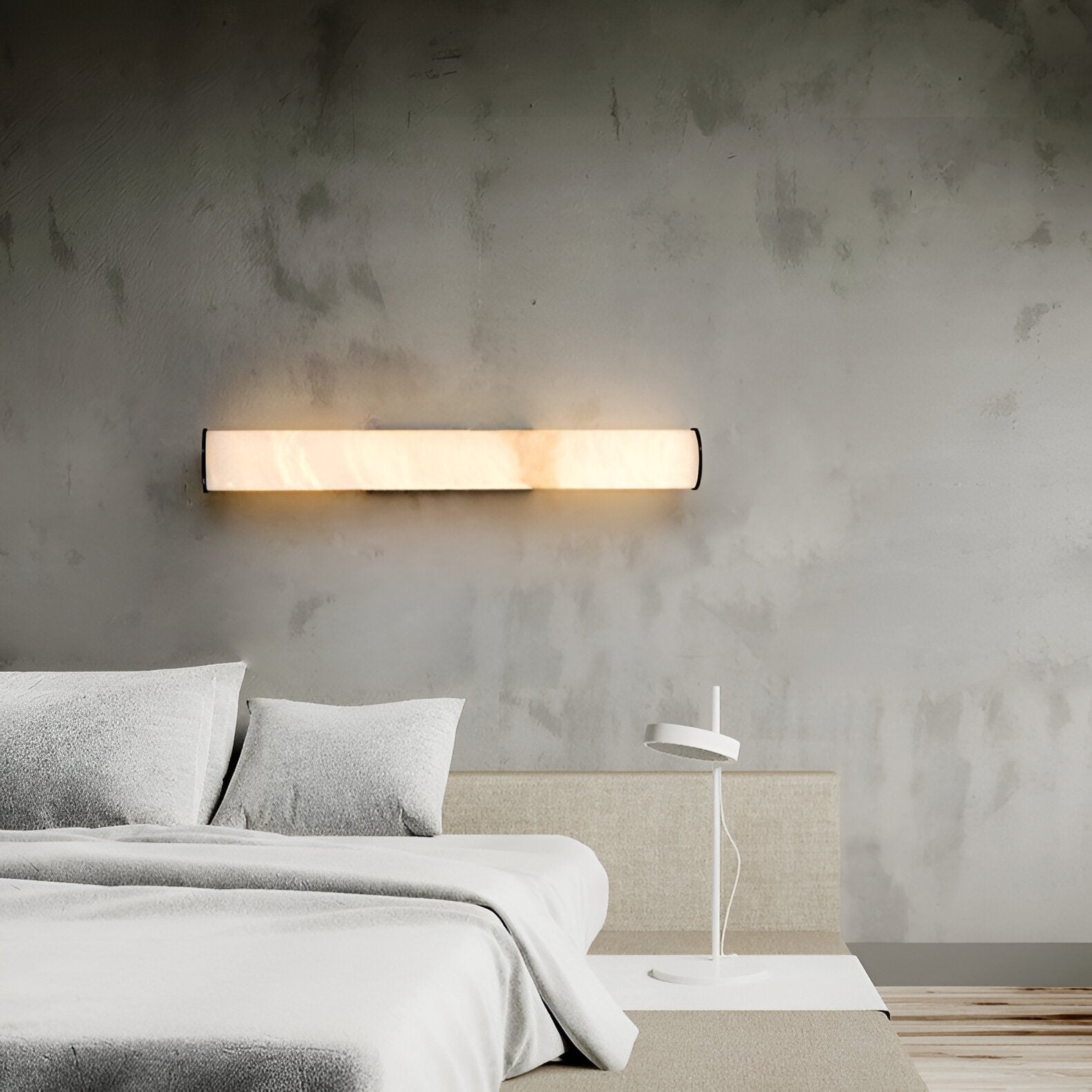 Modern Minimalist Spanish Marble Copper Wall Sconce LED 1-Light