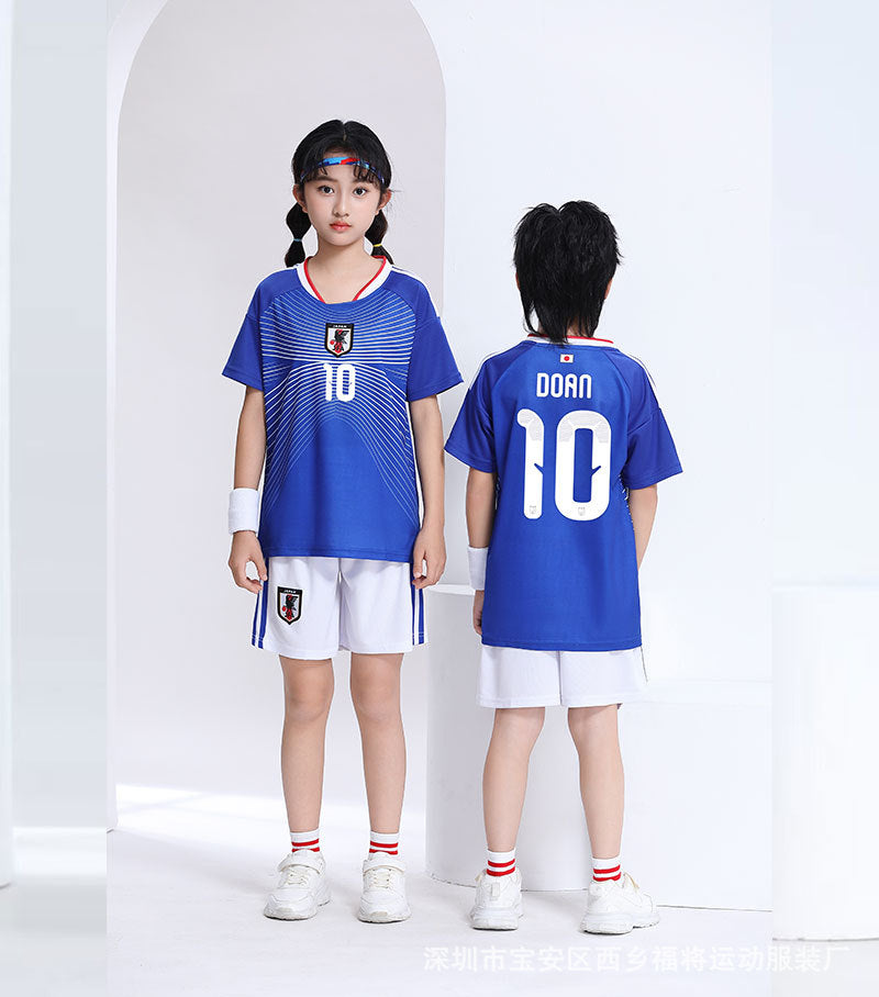 Kinder voetbalshirt en short set Japan – Dóan