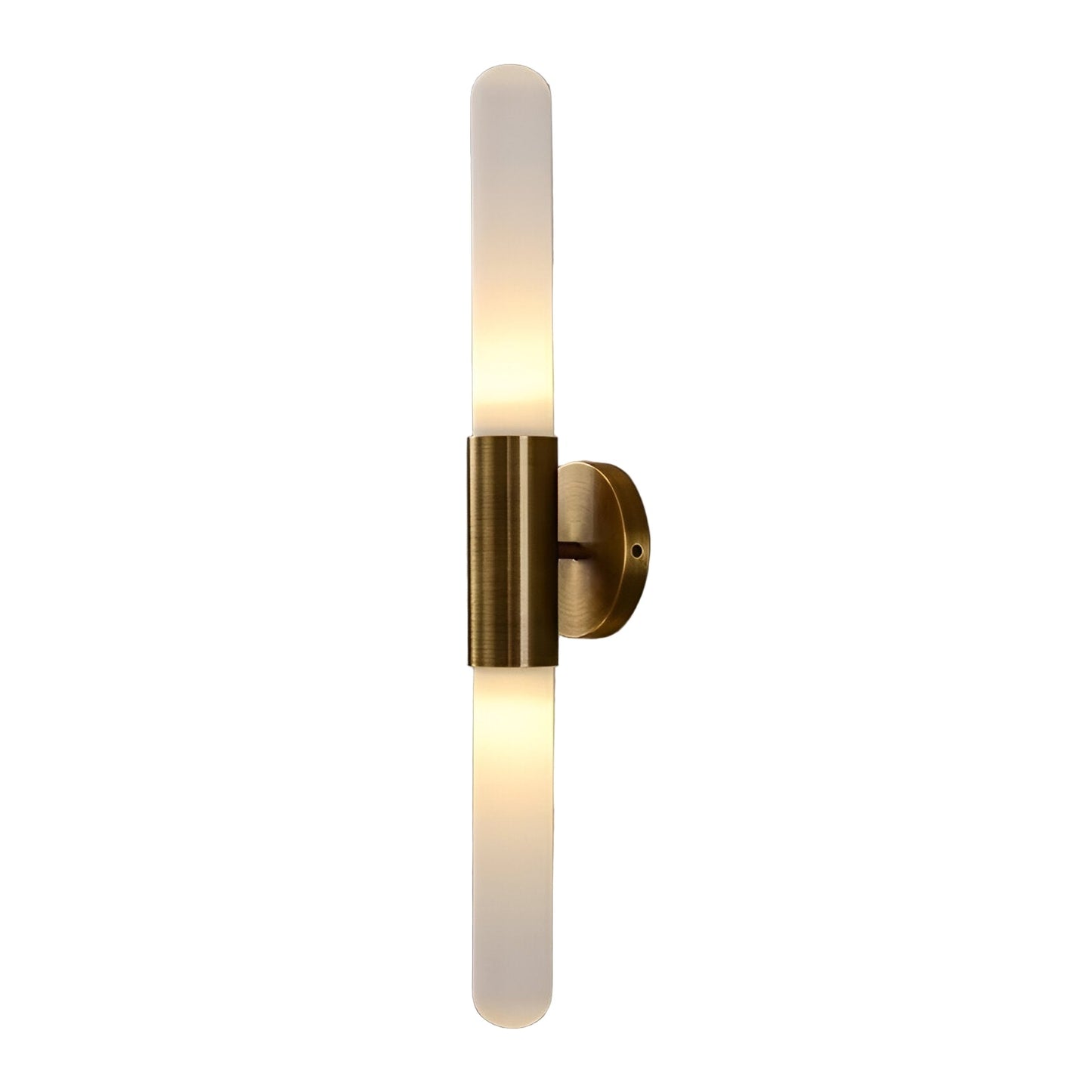 Nordic Water-Ripple Glass Brass Wall Sconce LED 1-Light