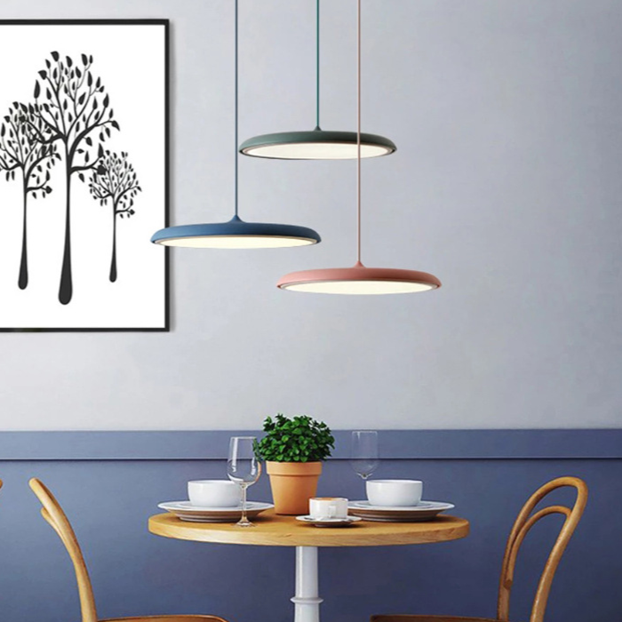 Lampada a sospensione rotonda scandinava LED 1 luce