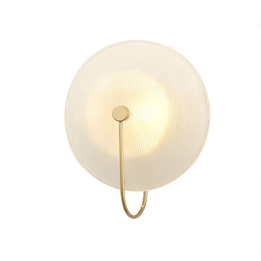 Postmodern Nordic Frosted Glass Round Wall Sconce LED 1-Light
