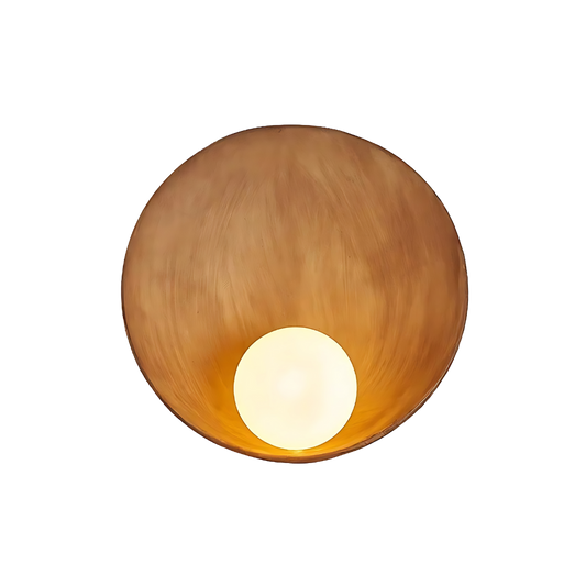 Modern Japandi Resin Bowl Wall Sconce G9 1-Light
