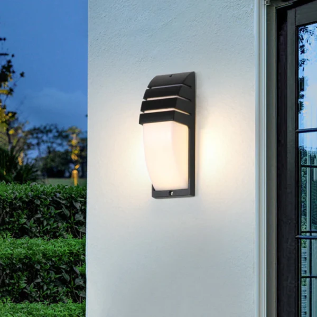 Outdoor Wall Light with Motion Sensor – Waterproof LED Exterior Wall Lantern for Garden and Patio