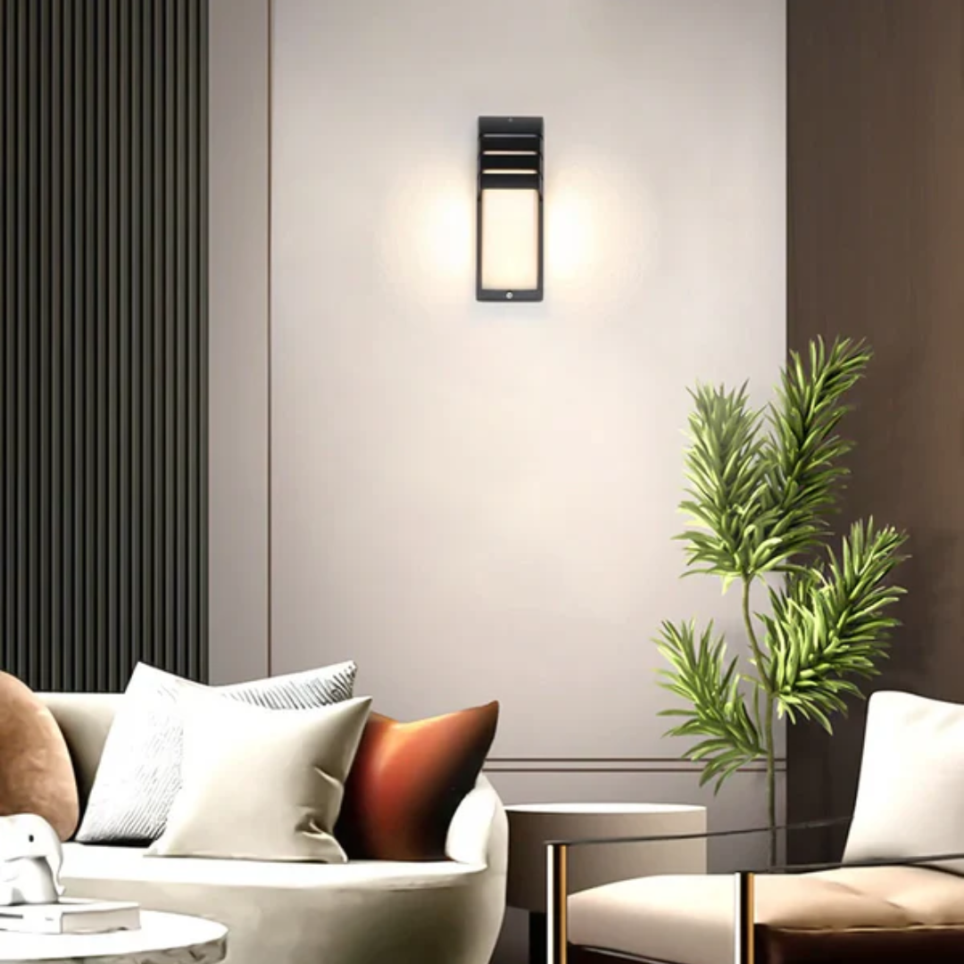 Lampada da parete esterna con sensore di movimento – Lanterna da parete esterna impermeabile con LED per giardino e patio
