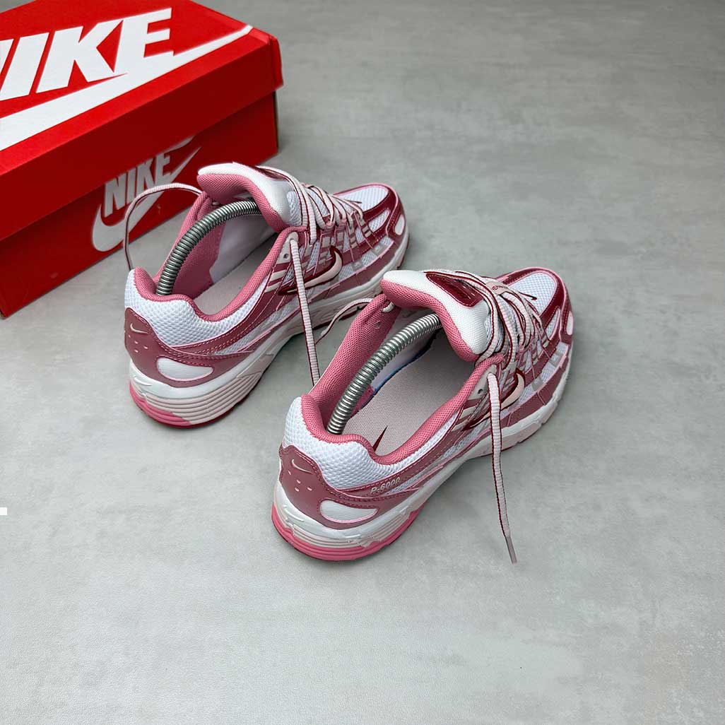 Nike P-6000 White Silt Red Peony W