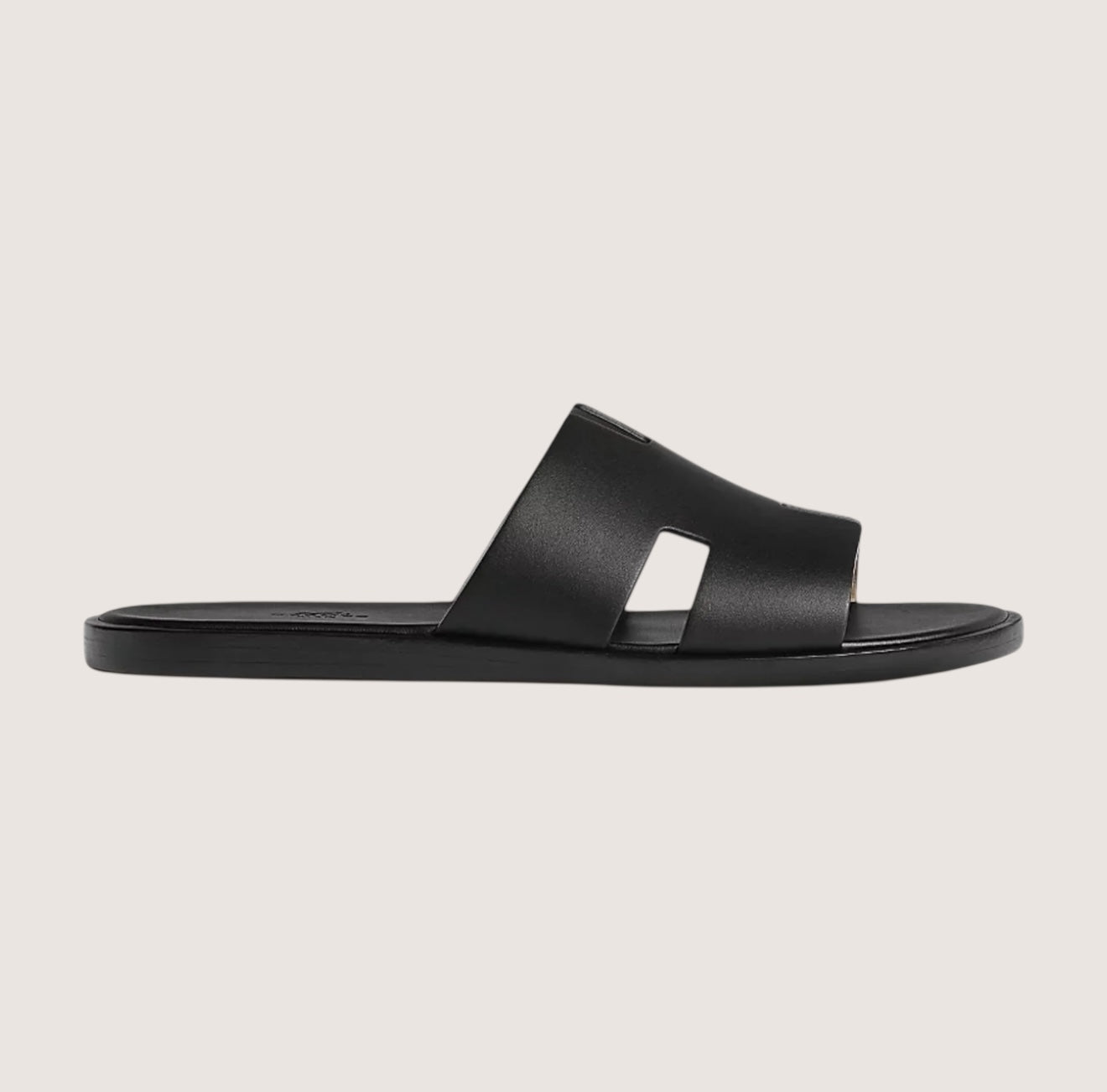 William Timeless Leather Slide Sandals for Men – Timeless Comfort and Style Black