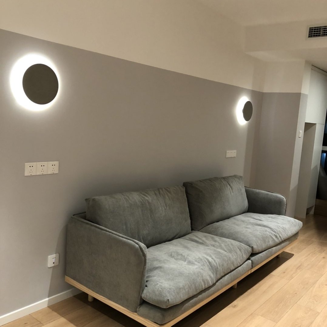 Applique da parete moderna rotonda in terrazzo LED 1 luce