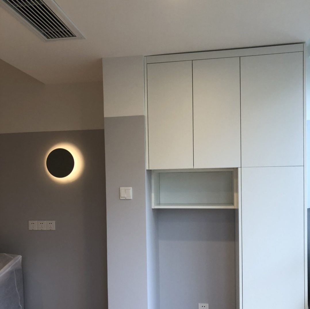 Applique da parete moderna rotonda in terrazzo LED 1 luce