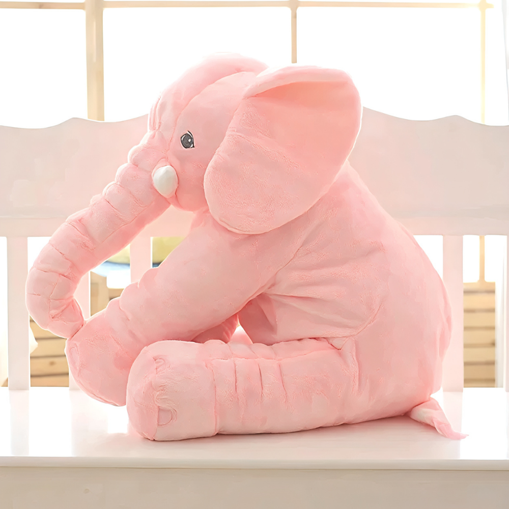 Plush Elephant Infant Pillow Snuggle Comfort Nursery Gift