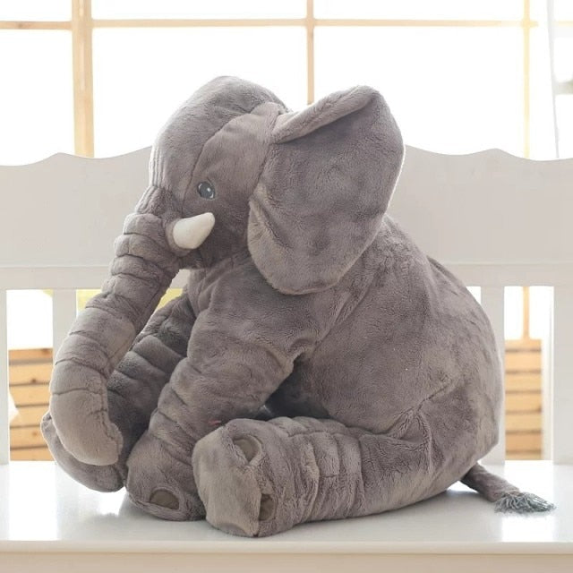 Cuscino Elefante di Peluche | Morbido Cuscino Comfort per la Cameretta