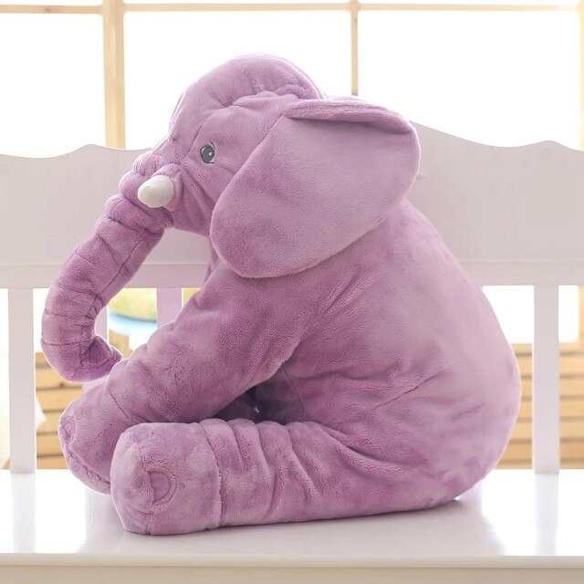 Cuscino Elefante di Peluche | Morbido Cuscino Comfort per la Cameretta