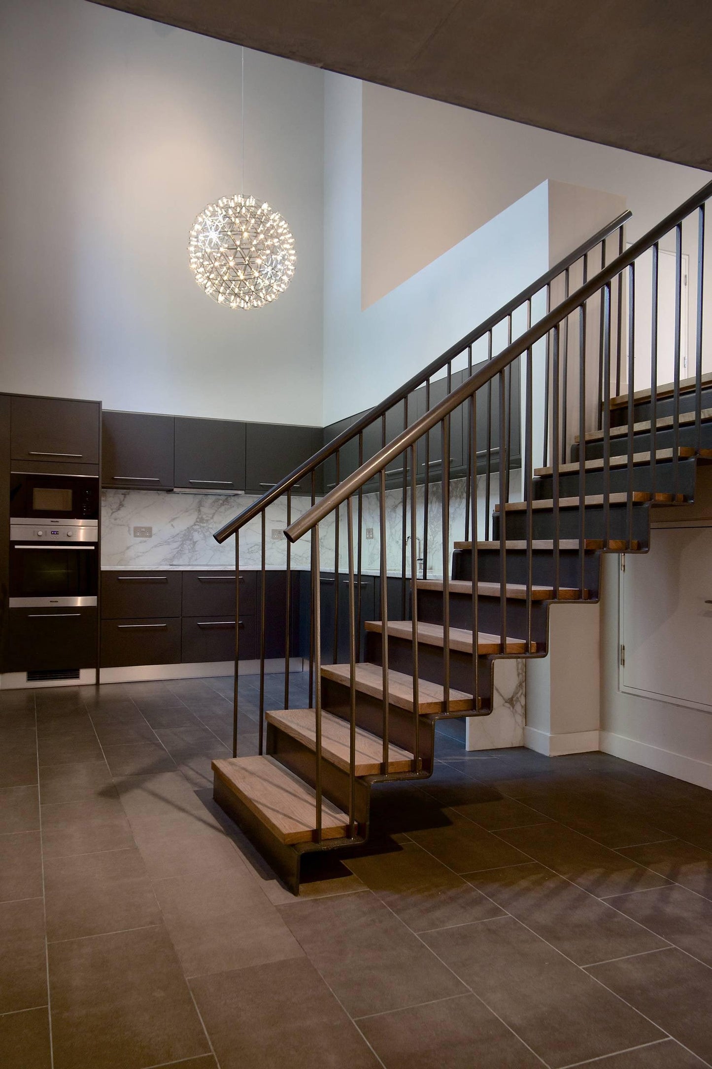 Modern Sphere Stainless Steel LED Pendant Light 1-Light