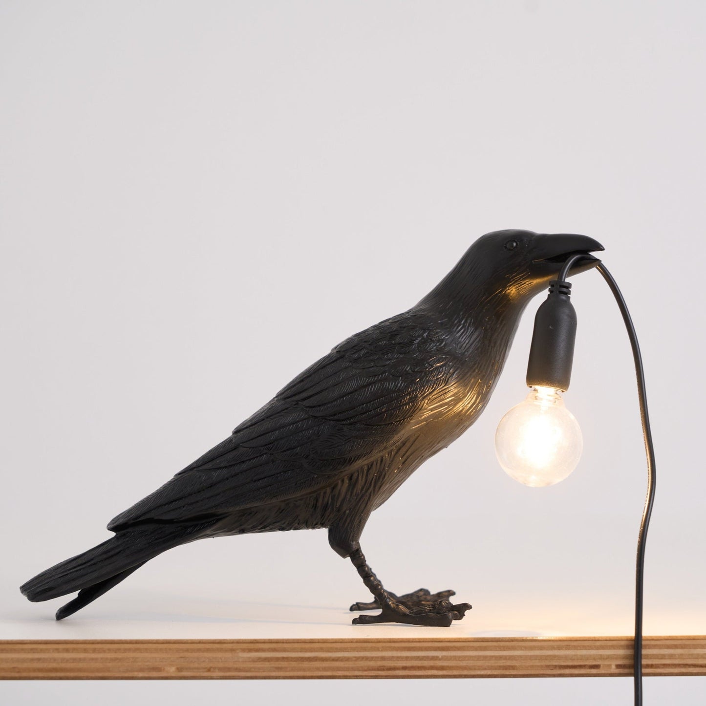 Creative Raven Resin LED Plug-In Table Lamp 1-Light