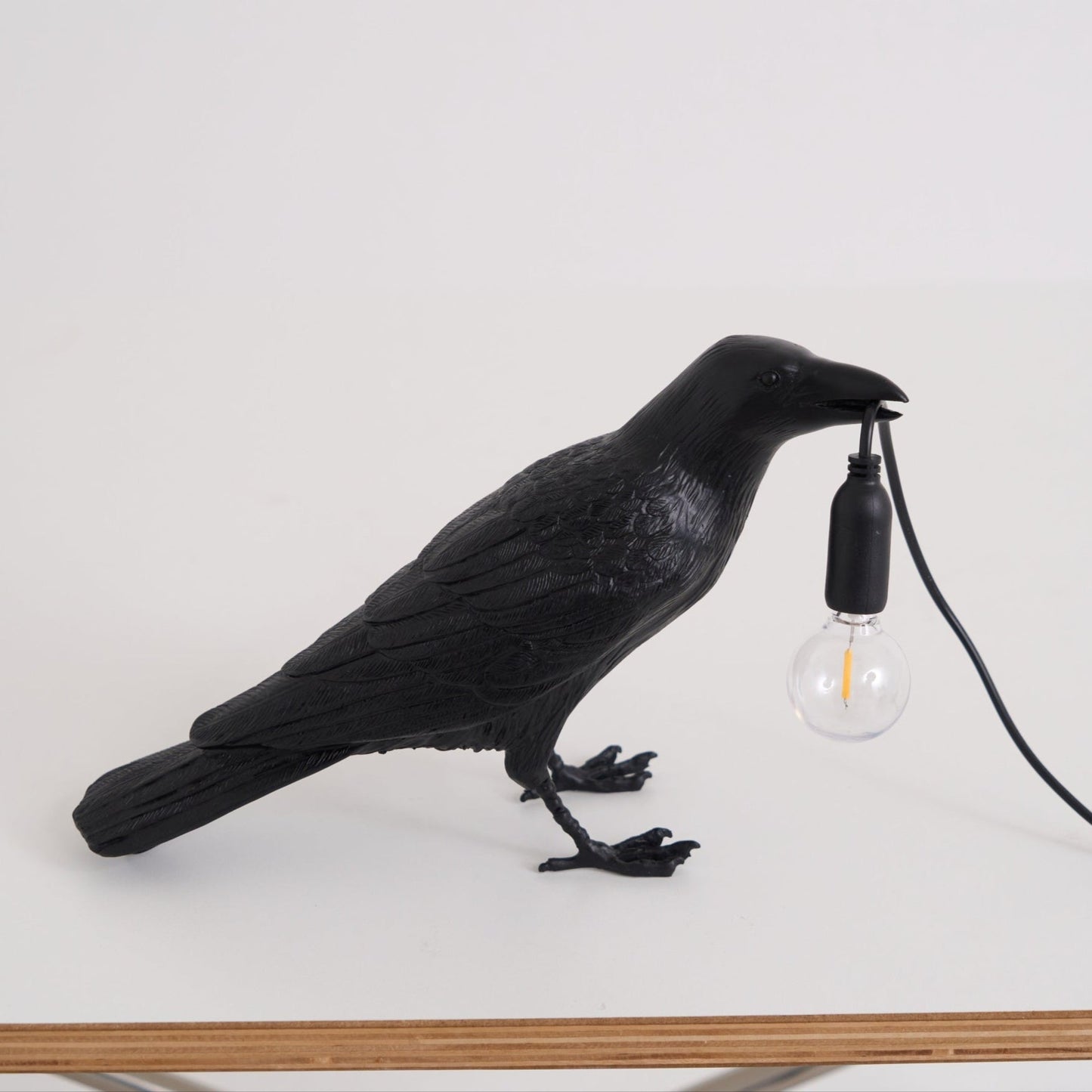 Creative Raven Resin LED Plug-In Table Lamp 1-Light