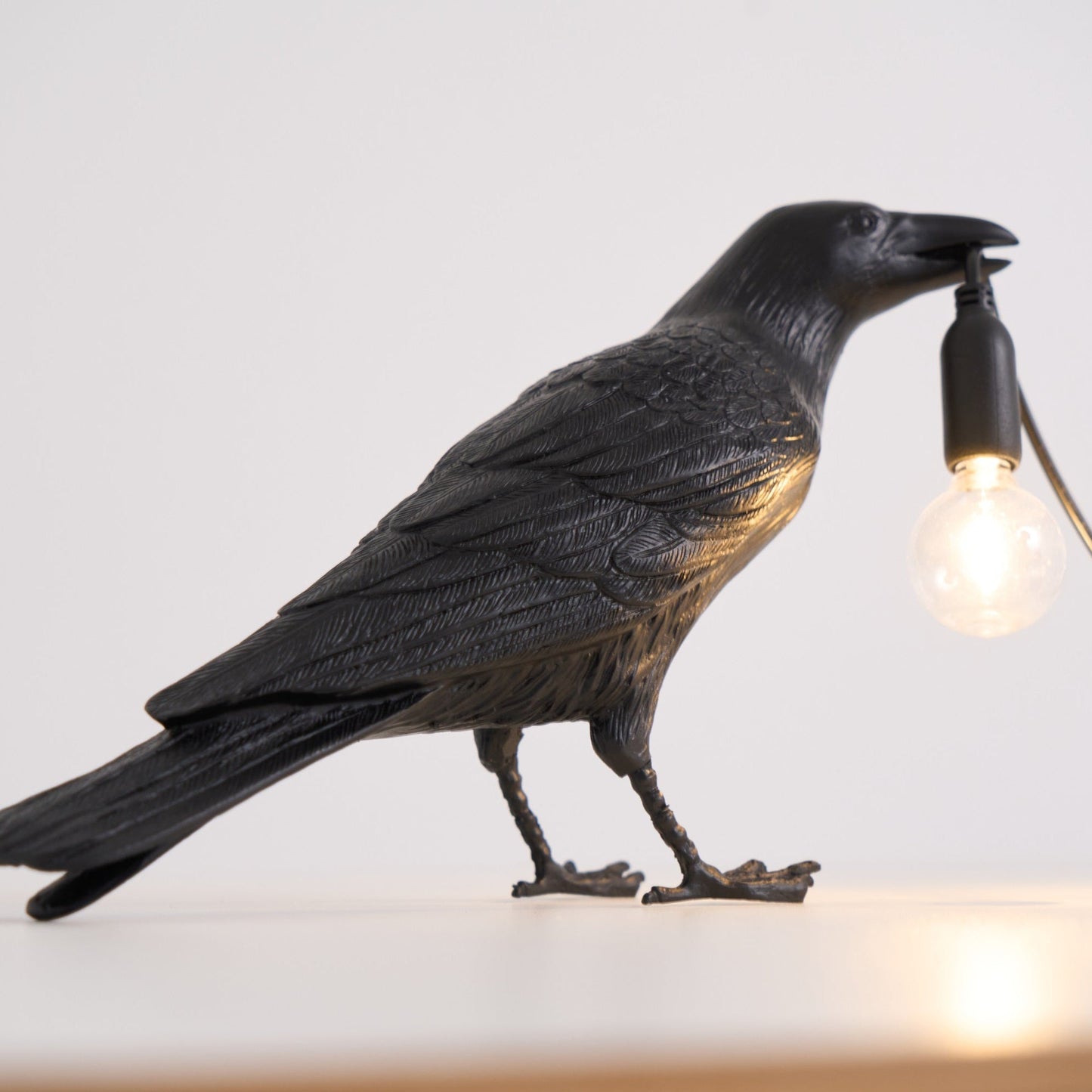 Creative Raven Resin LED Plug-In Table Lamp 1-Light