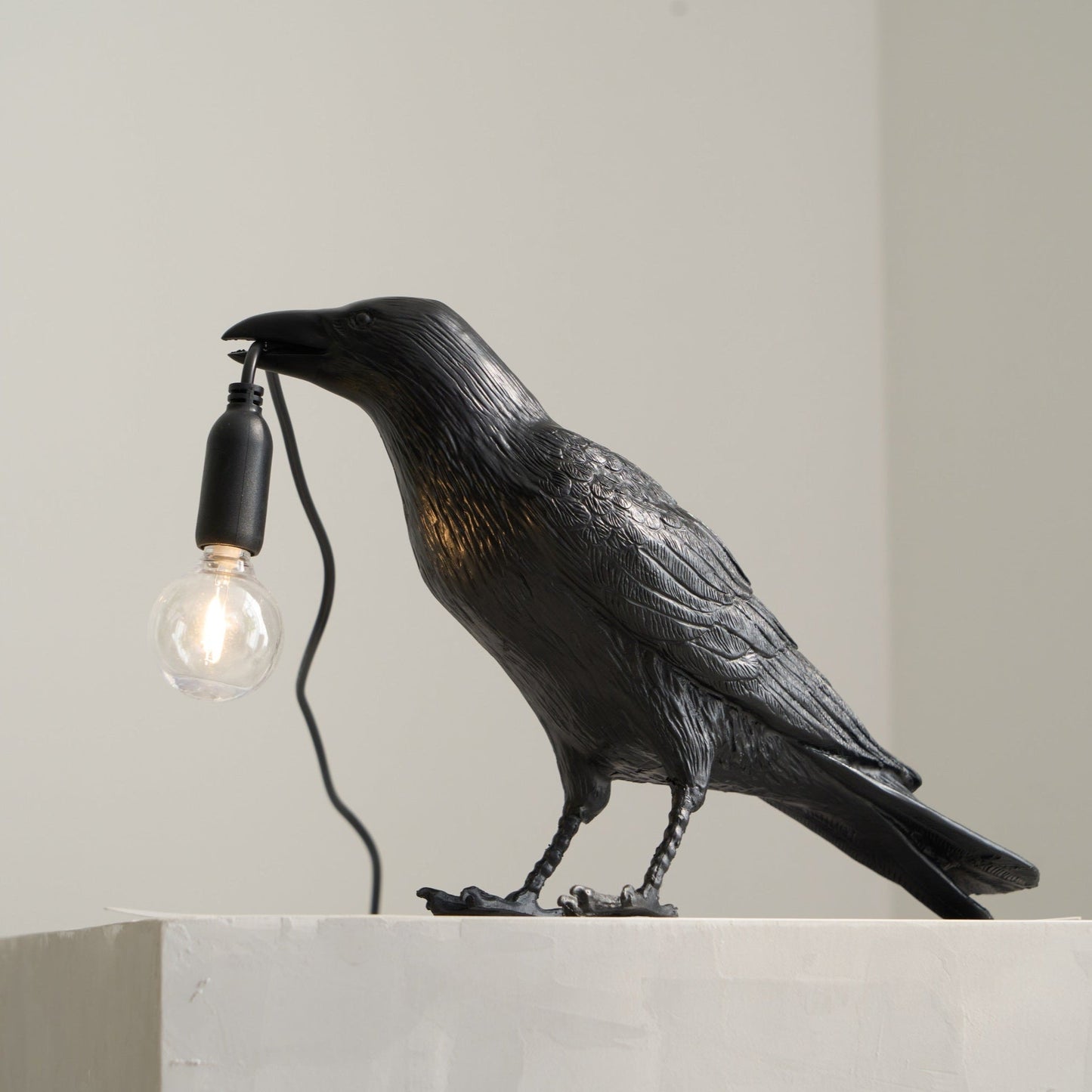 Creative Raven Resin LED Plug-In Table Lamp 1-Light