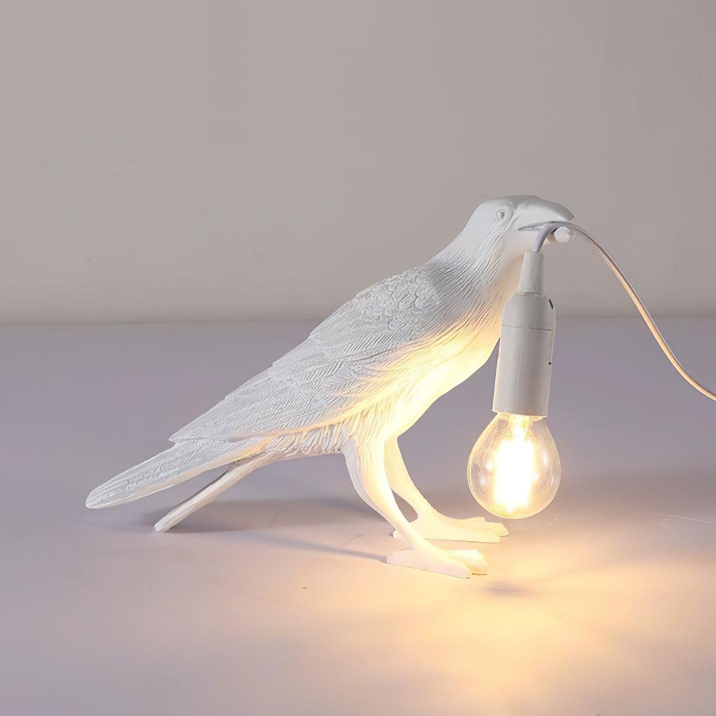 Creative Raven Resin LED Plug-In Table Lamp 1-Light