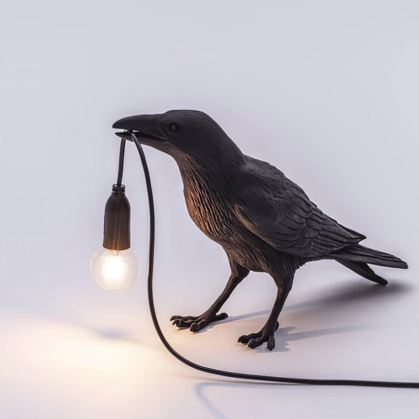 Creative Raven Resin LED Plug-In Table Lamp 1-Light