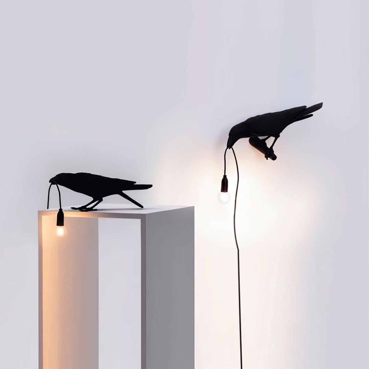 Creative Raven Resin LED Plug-In Table Lamp 1-Light