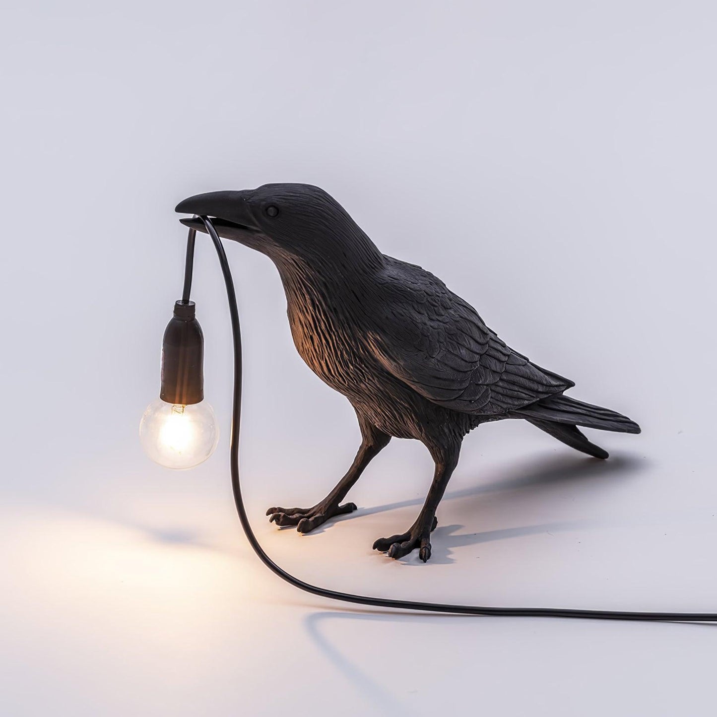 Creative Raven Resin LED Plug-In Table Lamp 1-Light