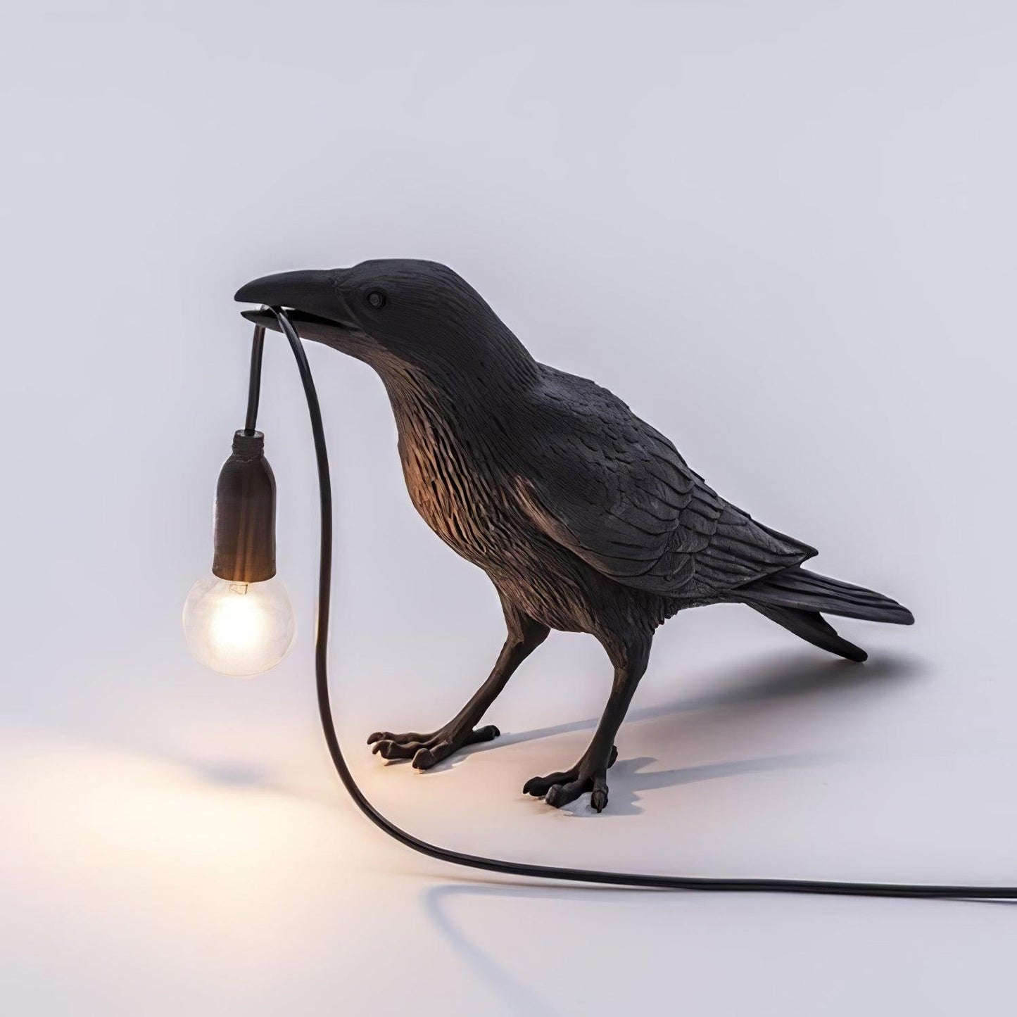 Creative Raven Resin LED Plug-In Table Lamp 1-Light