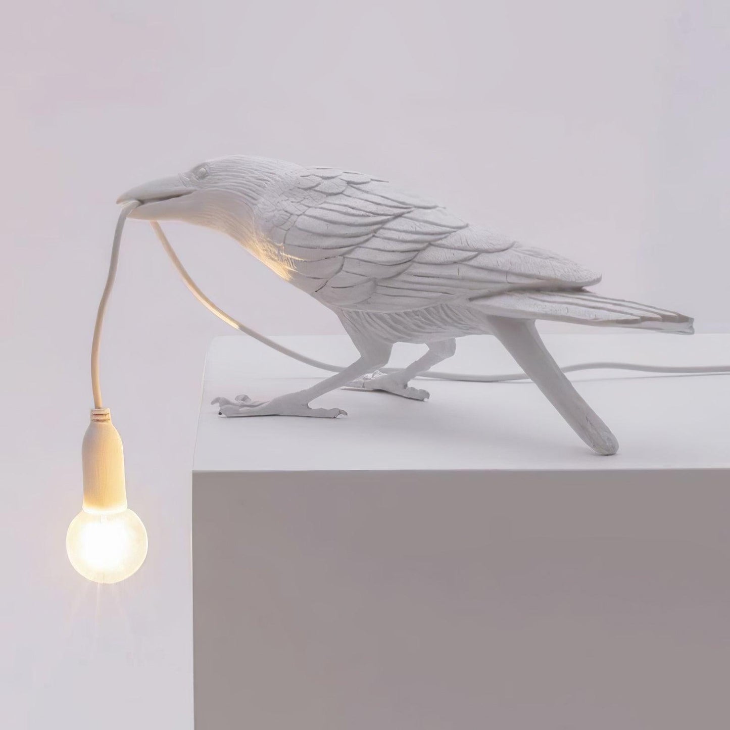 Creative Raven Resin LED Plug-In Table Lamp 1-Light