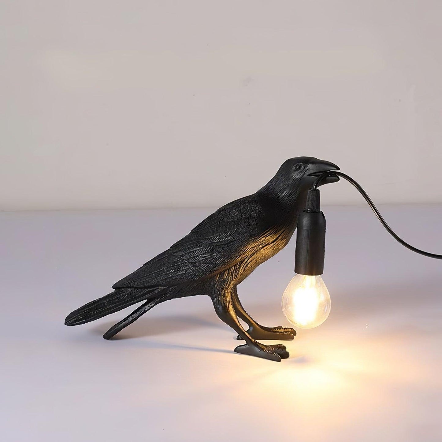 Creative Raven Resin LED Plug-In Table Lamp 1-Light