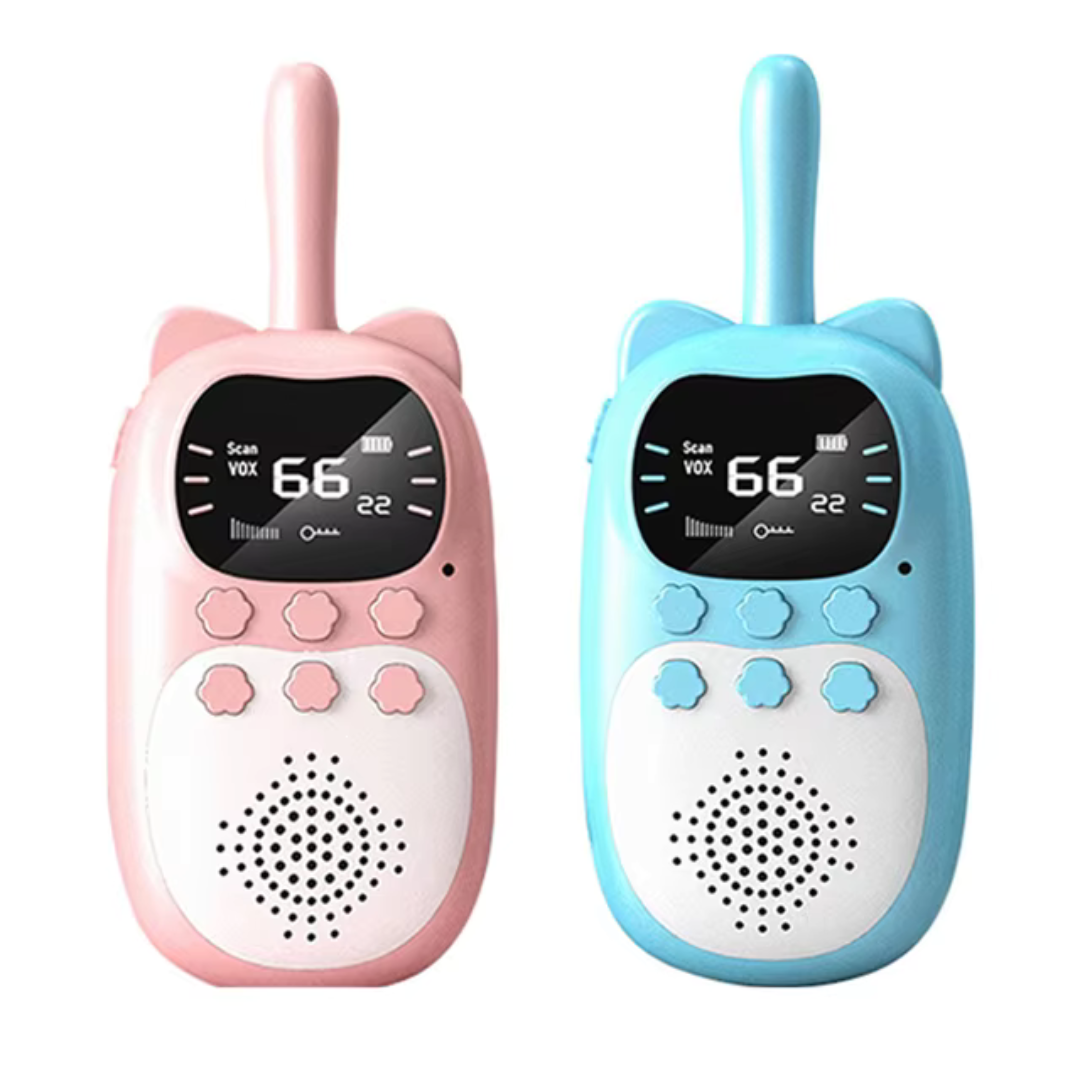 Set di walkie talkie digitali per bambini | Portata 3KM con display LCD
