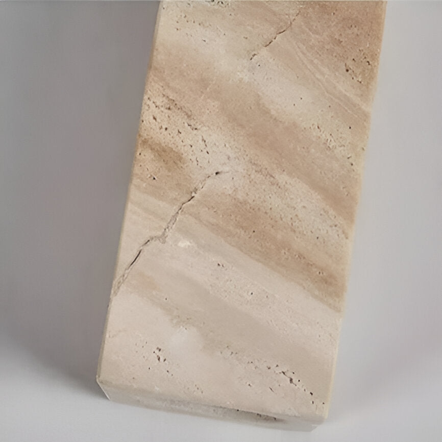 Elegant Travertine Cylinder LED Ceiling Spotlight 1-Light