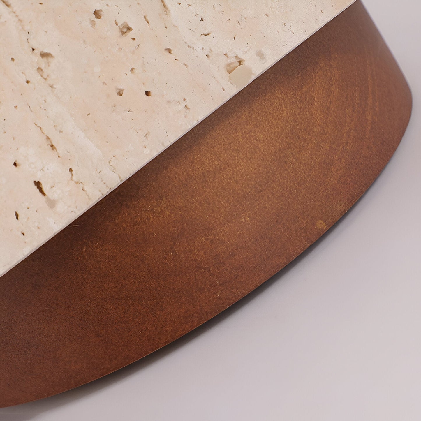 Elegant Travertine Cylinder LED Ceiling Spotlight 1-Light