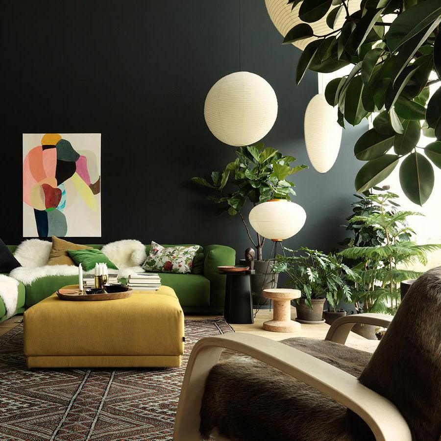 Japanese Washi Paper Globe Pendant Light 1-Light