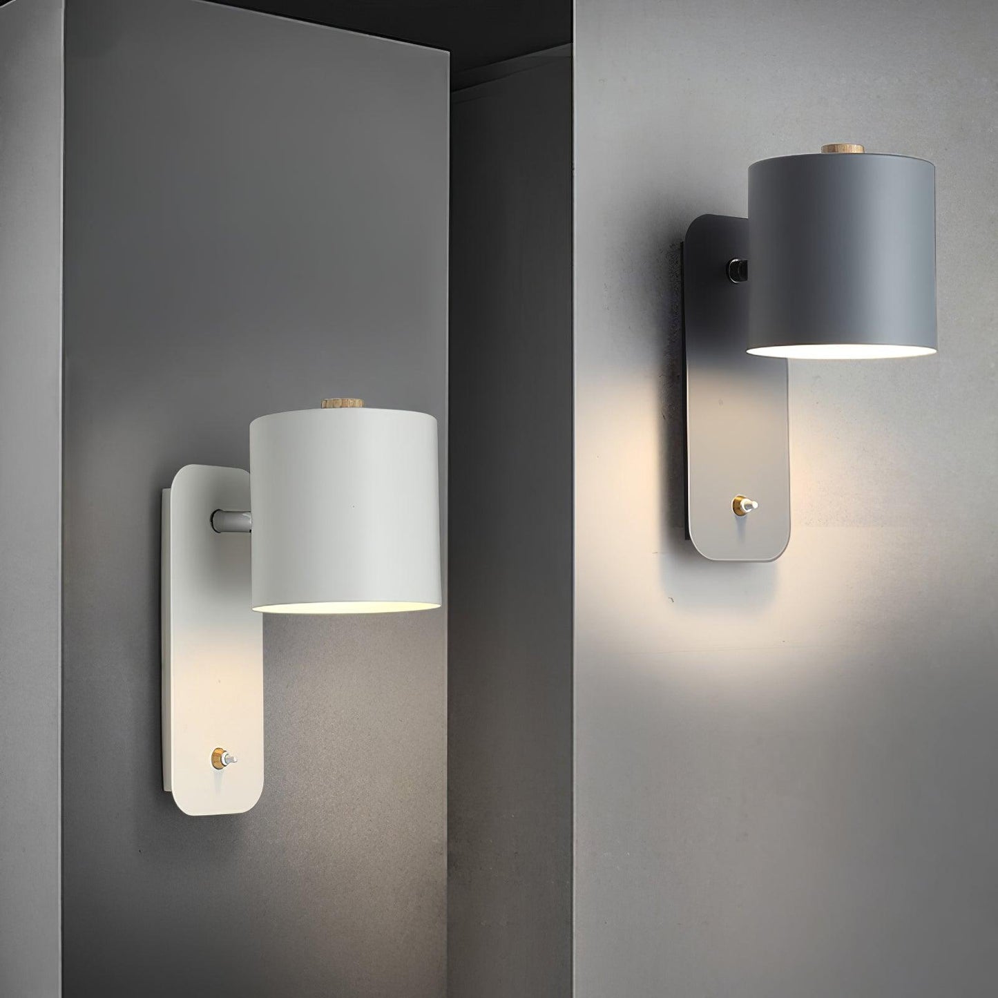 Modern Minimalist Rotatable Cylinder LED Wall Sconce 1-Light