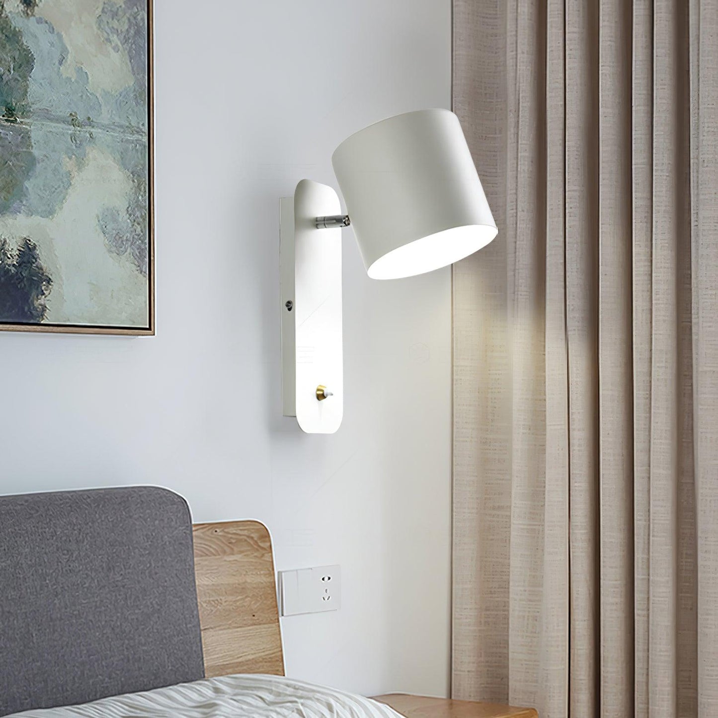 Modern Minimalist Rotatable Cylinder LED Wall Sconce 1-Light