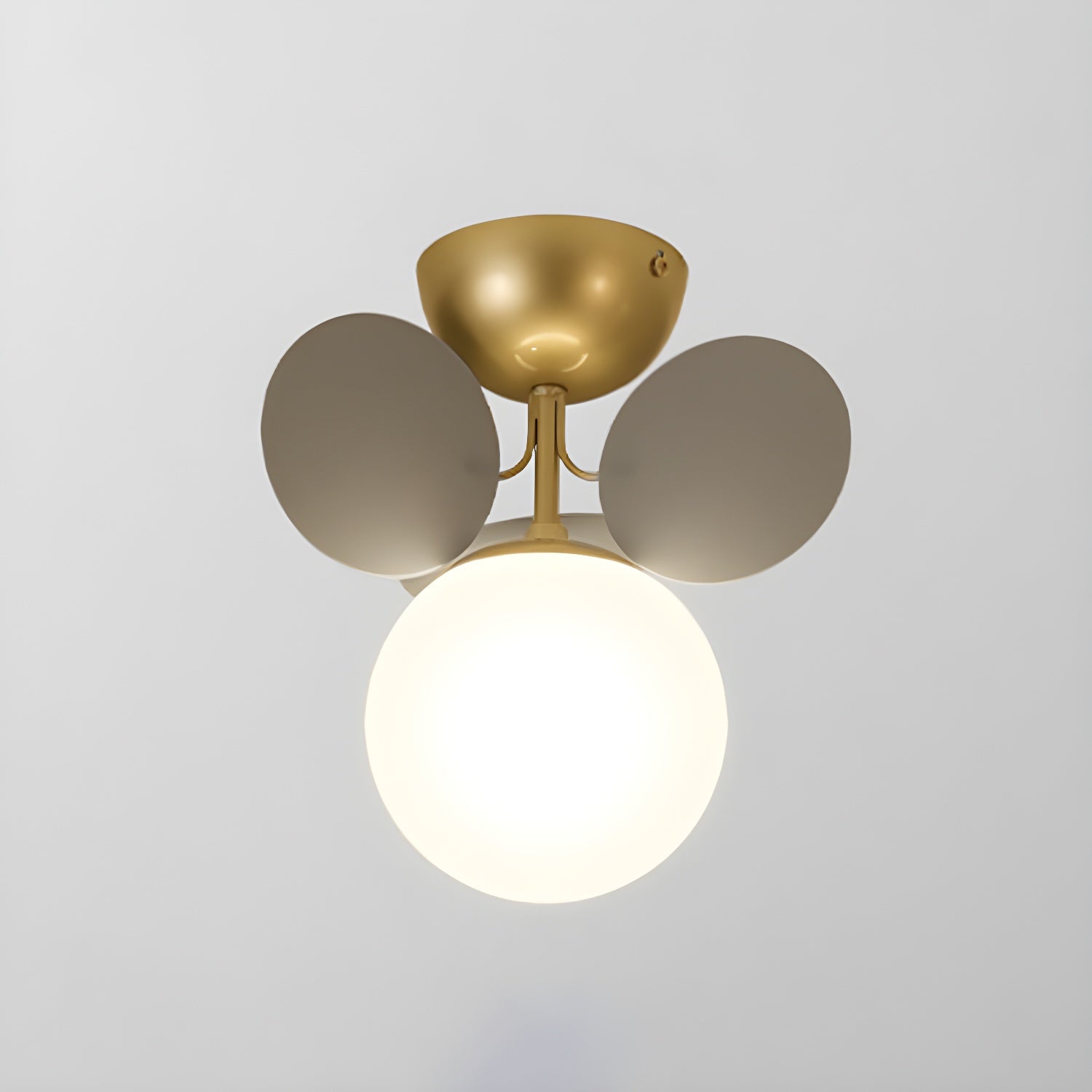 Modern Macaron Globe LED Ceiling Light 1-Light
