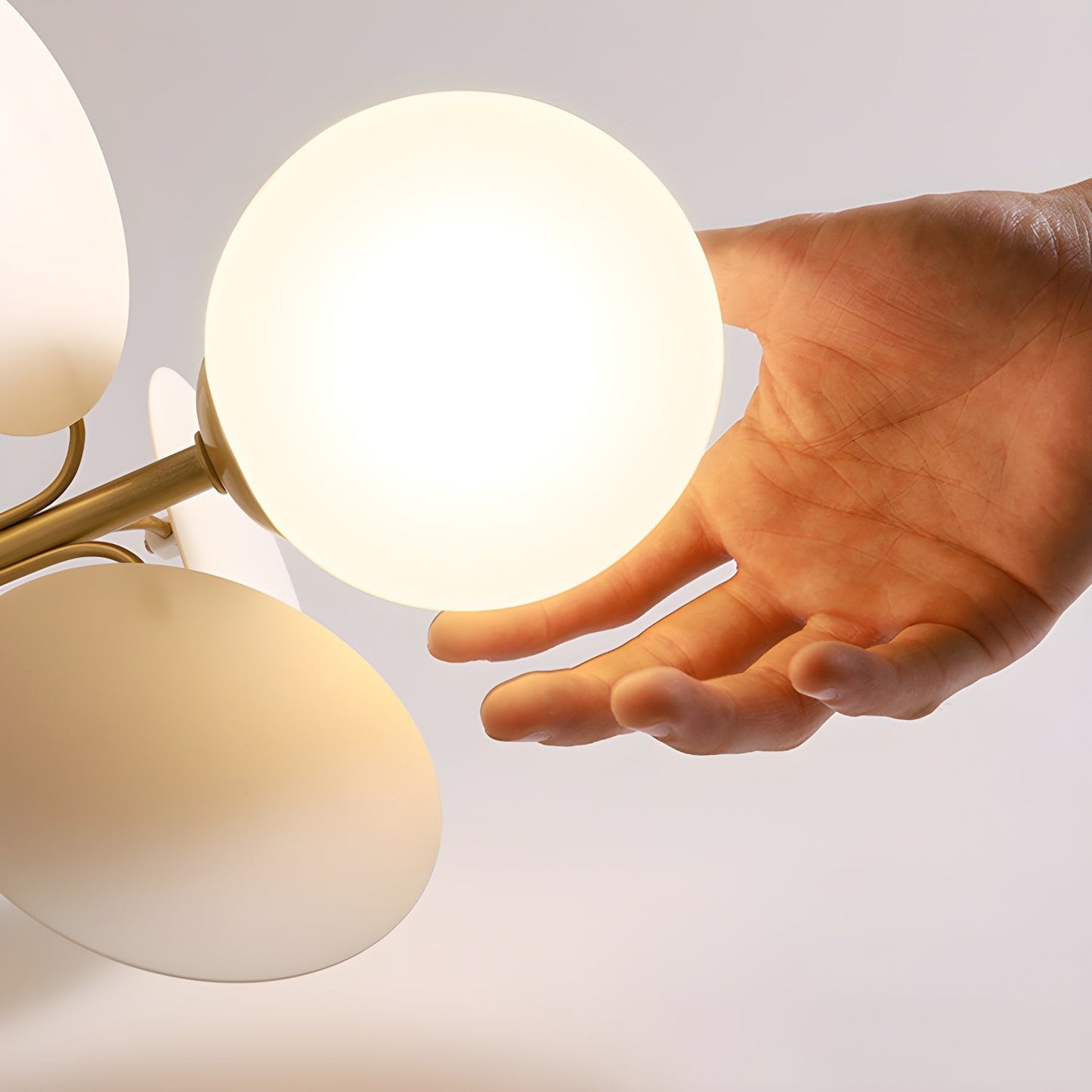 Modern Macaron Globe LED Ceiling Light 1-Light